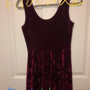 Velvet skater dress